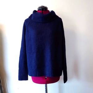 RD Style Womens Sweater Blue Size Medium Cowl Neck